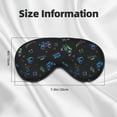 thumbnail image 5 of Cauagu Gamepads Print Sleep Eye Mask, Blindfold Eye Sleep Shade Cover with Elastic Strap/Headband Eye Cover Eyeshade for Night Sleeping/Travel Nap, 5 of 7