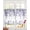 Purple, variant on Green Sheer Curtains 45 Inch Length 2 Panels Set for Living Room/Bedroom, Eucalyptus Leaves Kitchen Curtains with Grommet Semi-Sheer Curtains Drapes Voile Window Treatments 42"x45"x2