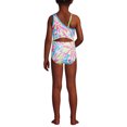 thumbnail image 2 of Lands' End Girls Chlorine Resistant One Shoulder Cut Out One Piece Swimsuit, 2 of 3