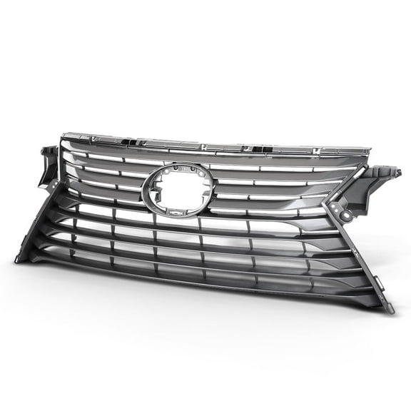 Front Bumper Upper Grille Gray Fit For 2016-2018 Lexus RX350/2016-2019 RX450H/2018 RX350L