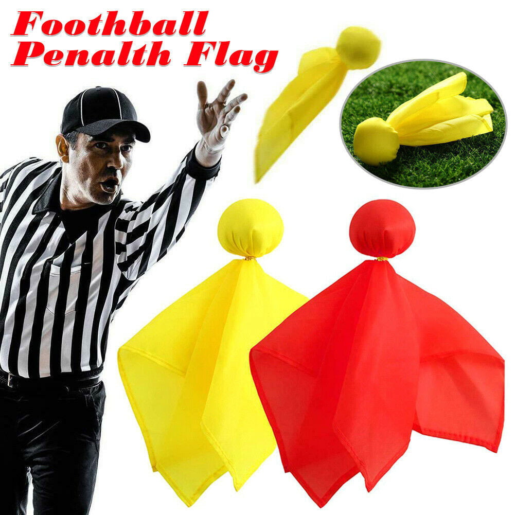 6Pcs Football Penalty Flag Football Referee Tossing Flag Props Party 