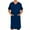 Blue, variant on QSAWXQZ Men's Short Sleeve Nightshirt Soft V Neck Sleepwear Loose Nightgown Casual Loungewear with Pocket Gray 2XL