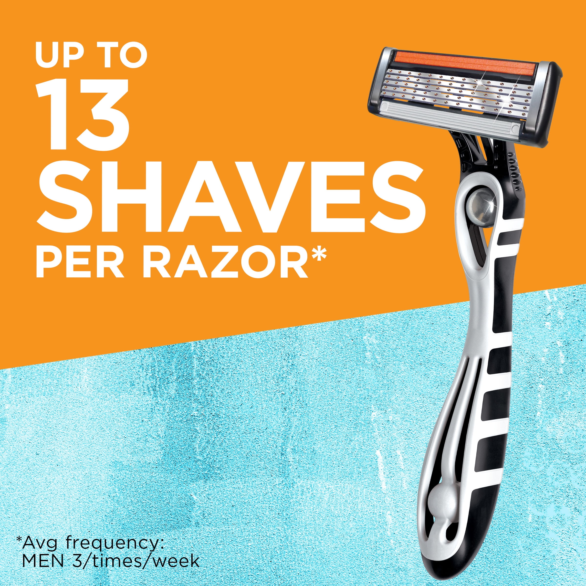 BIC Flex 5 Disposable Men's Razors, 5-Blade Razors, 6-Count