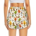 thumbnail image 2 of Lsque Animals Forest Printed Women's Running Shorts with Liner Pockets,Elastic Quick Dry Workout Athletic Gym Yoga Shorts,Womens High Waist Shorts-Small, 2 of 9