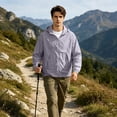 thumbnail image 6 of Sewkxo Men's Packable Rain Jacket Waterproof Lightweight Raincoat Rain Shell with Hood for Outdoor Hiking Golf Travel,Light Gray XL, 6 of 8