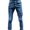 Blue, variant on Wavsuf Mens Pants Jeans with Pockets Zip Gray Pants Size 3XL