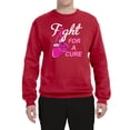 thumbnail image 2 of for a Support Awareness Unisex Crewneck Graphic Sweatshirt, Red, Large, 2 of 3