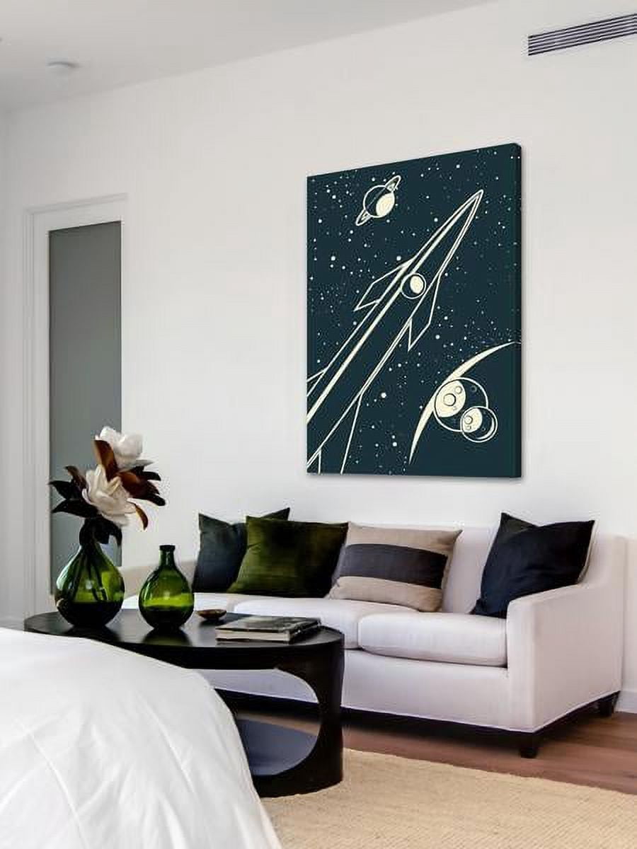 "Deep Space" Painting Print on Wrapped Canvas