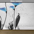 thumbnail image 6 of Ambesonne Floral Place Mats Set of 4, Flowers Tulips in Ombre, Standard Size, Charcoal Grey Sky Blue, 6 of 6