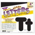 thumbnail image 3 of Black 4-Inch Casual Uppercase/Lowercase Combo Pack Ready Letters | Bundle of 2 Packs, 3 of 3