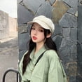 thumbnail image 3 of SikaFu Korean Version Of Autumn And Winter Hats Female Literary Retro Beret Casual Versatile Octagonal Octagonal Cotton Mattios Painter Hat Man, 3 of 9