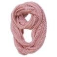 thumbnail image 1 of Womens Acrylic Loop Scarf - Coral, 1 of 2