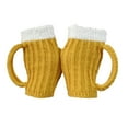 thumbnail image 1 of Fiudx Guantes En Jarra de Cerveza, Gorro Tejido a Mano, Calcáreos Térmicos En Cerveza, Idea de Regalo para Fiestas, Regalo Personalizado Único, Talla Universal para Adultos, Perfecto para Bares o Fes, 1 of 3