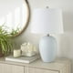 thumbnail image 4 of Lamp Nourison Coastal Blue Ceramic, pantalla blanca de 23 pulgadas, juego de 2, 4 of 7