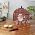 thumbnail image 3 of ZUXONGSY Christmas Santa Claus Tea Cozies Covers Teapot Dust Cover with Hanging Loop Gifts Decorative Large Teapot Cover Insulation and Keep Tea Warm Thick Teapot Cosy Xmas Decor, 3 of 7
