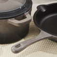 thumbnail image 4 of BergHOFF Neo Cast Iron 8qt. Oval Dutch Oven 13" with Lid, Oyster, 4 of 9