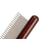 thumbnail image 2 of Pet Wooden Comb Stainless Steel Pin Teeth Durable Comfortable Portable Cat Comb for Pets Dogs Long and Short Tooth Comb, 2 of 4