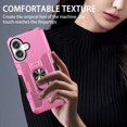 thumbnail image 3 of Allytechgroup for iPhone 16 Plus Case with Stand, [Built-in Kickstand] Support Magnetic Car Phone Mount Military Grade Drop Protection Rugged Heavy Duty Durable Cover Case for Women Men, Pink, 3 of 10