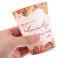 thumbnail image 4 of 20 vasos de papel para Acción de Gracias, ideales para agua, helado o como recipiente para helado., 4 of 8