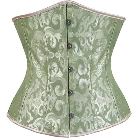 

QWZNDZGR Women s 9427 Lace Up Boned Underbust Waist Trainer Corset