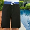 thumbnail image 3 of North 15 Men's Microfiber Swim Trunks with Cargo Pocket-6110-Blk-Ryl-5XL, 3 of 7