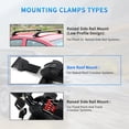 thumbnail image 2 of ALLTIMES 45.2" Universal Car Roof Rack Cross Bar Adjustable Luggage Carrier with Lock, Black Aluminum 165lbs Load, 2 of 13