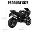 thumbnail image 6 of Floseru 49CC Kids Motorcycle,4-Stroke Gas Dirt Bike,Pocket Rocket Motorbike with Front Rear Disc Brakes and Dual Headlights,Gas Powered Pocket Bike,Racing Max Speed 40KM/H, 6 of 9