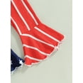 thumbnail image 7 of Wassery Baby Girls Pants Set Sleeveless 4th of July Outfits Ruffled Romper with Stars Striped Flare Pants and Headband 3M 6M 12M 18M Infant Summer Independence Day Outfit, 7 of 7