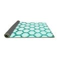 thumbnail image 2 of Ahgly Company Indoor Rectangle Trellis Turquoise Blue Contemporary Area Rugs, 7' x 10', 2 of 4