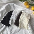 thumbnail image 4 of Breathable Floral Lace Socks Retro Transparent Mesh Fishnet Socks Ultra-thin Middle Tube Women Socks Summer white, 4 of 6