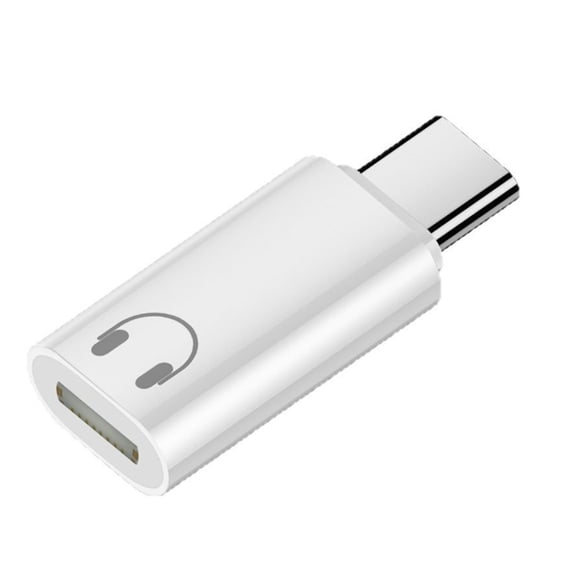 USB C Headphone Music Adapter Male Type C to Female 8Pin Port Earphone Converters for Headphones