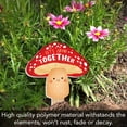 thumbnail image 2 of Highland Home "Let's Grow Together" Mushroom Shaped Garden Stake, 2 of 6