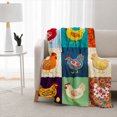 thumbnail image 2 of SPXUBZ Colorful Animal Pattern Throw Blanket 50x60 Inch, Decorative Soft Fleece Blanket, Cozy Home Decor for Bedroom Sofa 50"x40", 2 of 5