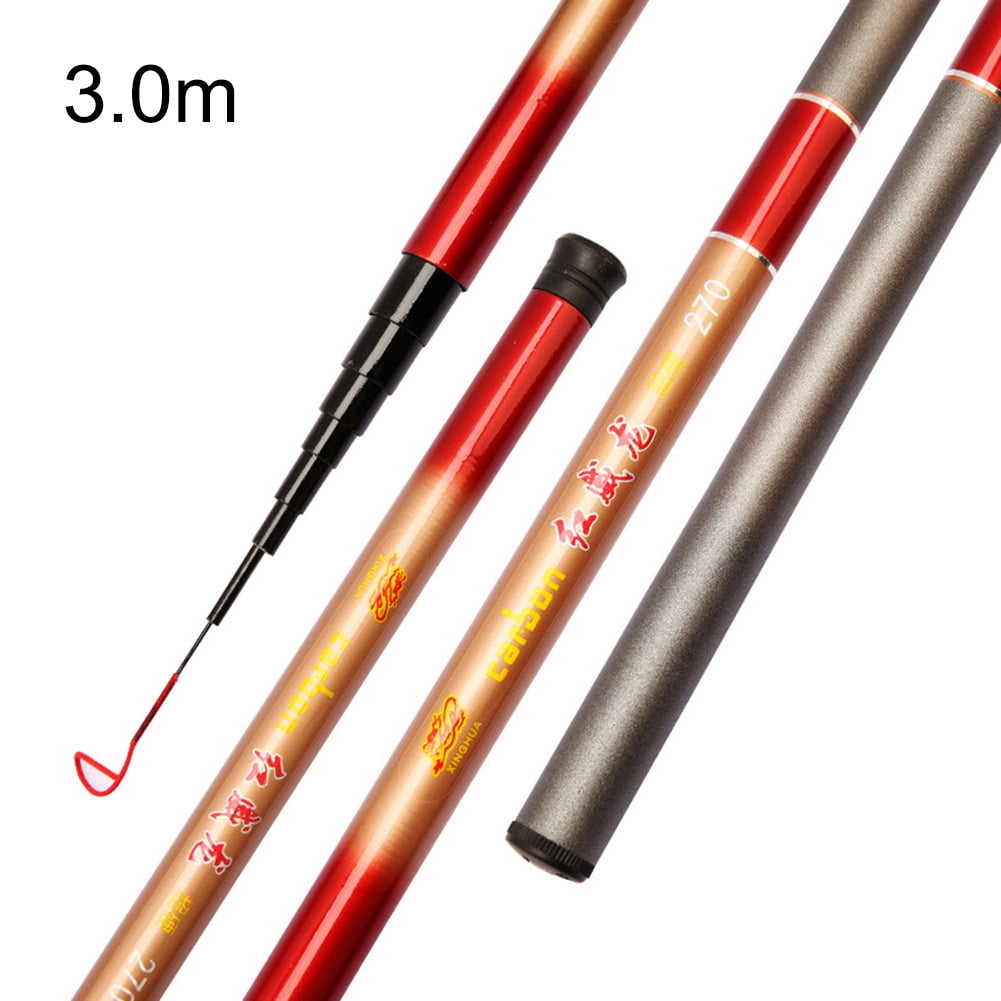 b and m fishing poles telescopic B'n'M Black Widow Glossy black with red accent stripes Black Widow Telescopic Poles 20ft