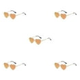 thumbnail image 3 of mmirethe Lunettes de Soleil en Forme de Cœur Multicolores Rouges Réfléchissantes 5ensemble, 3 of 6