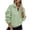 # Light Green, variant on Domzest Quarter Zip Pullover for Women Oversized Fleece Collared Sweatshirts Trendy Long Sleeve Pullover Tops Daily Outfits Gray XL