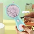 thumbnail image 4 of XWSHYW Admirador Mini Ventilador En Mano Portátil Pequeño Ventilador En Mano Portátil En Batería Recargable Usb Tamaño Pequeño y Gran Flauta Adecuado para Mujeres Niños Viajes Interior, 4 of 6
