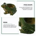 thumbnail image 5 of Lovely Frog Shaped Plant Pot for Home Decoration in Green Resin 4.7 Inches, 5 of 8