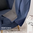 thumbnail image 3 of Deconovo Blue Total Blackout Curtain Full Light Blocking Grommet Thermal Panels with Gray Coating for Hotel, 52 x 54 inch, Set of 2, 3 of 8