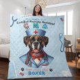 thumbnail image 2 of Just a Certified Nursing Assistant Cna Who Loves Her Boxer Quilt Blanket Boxers Dog Lover Gifts Idea Cozy Comforter Throw Blanket - 00003, 2 of 5
