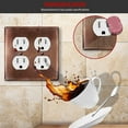 thumbnail image 4 of ENERLITES Double Duplex Receptacle Metal Wall Plate, Stainless Steel Outlet Cover, Corrosion Resistant, Standard Size 2-Gang 4.50" x 4.57", 7722-AC-5PCS, Antique Copper, 5 pack, 4 of 4