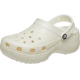 thumbnail image 1 of Zuecos Crocs Clásicos Plataforma con Brillo para Mujer Tiza US 11, 1 of 6