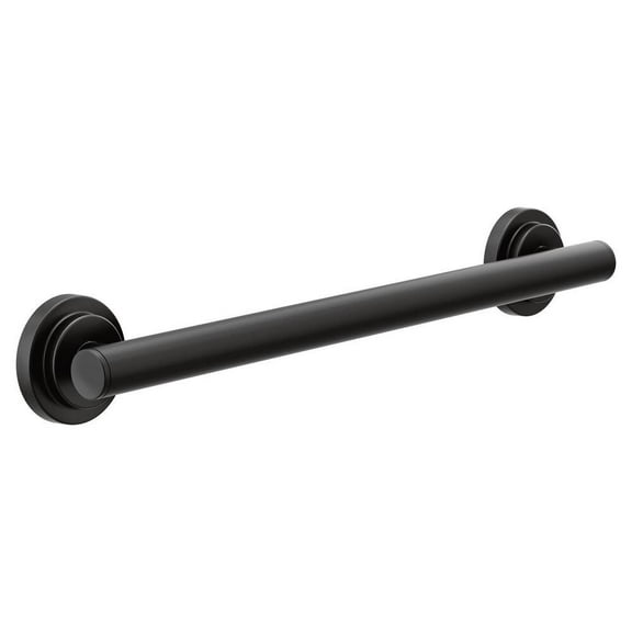 Moen YG0718BL Matte black 18" designer grab bar