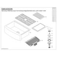 thumbnail image 6 of Kingston Brass GKKA30229 Miranda 30-Inch Solid Surface Single Bowl Farmhouse Kitchen Sink with 6-Piece Kitchen Accessory Set in Glossy White, 6 of 11