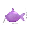thumbnail image 3 of Fish-Shaped Glass Storage Jar, Decorative Candy Jar for Snacks, Dried Fruits & Tea, Handcrafted Glass Storage, Multifunctional Home Decor, Unique Kitchen Storage Container, 3 of 6