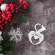 thumbnail image 4 of 2 adornos navideños conmemorativos de alas de ángel, regalos conmemorativos, colgantes de árbol de corazón, decoraciones inspiradas, 4 of 9