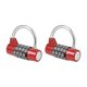thumbnail image 1 of Candado de Combinación de 4 Dígitos Uxcell  Lock Reajustable de 2-pulgadas para Puerta Casillero Rojo 2Pcs, 1 of 3