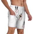 thumbnail image 2 of Balery Bbaseball Dog Mens Swim Trunks Swim Shorts for Men Quick Dry Inseam Beach Shorts with Compression Liner Pocket-3X-Large, 2 of 9
