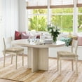 thumbnail image 2 of Kate Aurora Luxe Living Plush Solid Colored Chenille Textured Stain Resistant Chair Cushions/Pads With Tear Proof Ties - Assorted Colors, 2 of 3