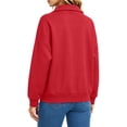 thumbnail image 5 of UVN Sweatshirts Jackets for Women Long Sleeve Lapel Zip Up Coats Ladies Trendy Fall Casual Outerwear Tops with Pockets, 5 of 9